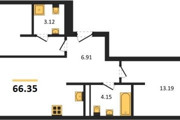 Фото №1: 2-комнатная квартира 66 м² - Краснодар, мкр. жилой квартал Патрики, 