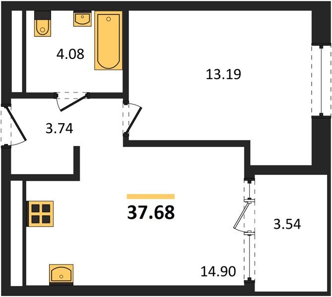 Фото №1: 1-комнатная квартира 37 м² - Краснодар, Карасунский внутригородской округ, Хлопчато-бумажный Комбинат, мкр. жилой квартал Патрики