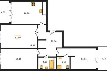Фото №1: 3-комнатная квартира 92 м² - Краснодар, мкр. жилой квартал Патрики, 
