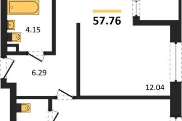 Фото №1: 2-комнатная квартира 57 м² - Краснодар, мкр. жилой квартал Патрики, 