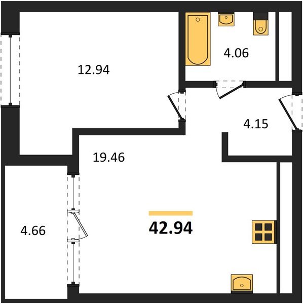 Фото №1: 1-комнатная квартира 42 м² - Краснодар, Карасунский внутригородской округ, Хлопчато-бумажный Комбинат, мкр. жилой квартал Патрики