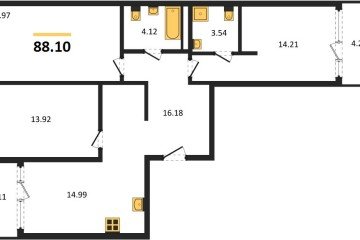Фото №1: 3-комнатная квартира 88 м² - Краснодар, мкр. жилой квартал Патрики, 