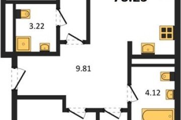 Фото №1: 3-комнатная квартира 78 м² - Краснодар, мкр. жилой квартал Патрики, 