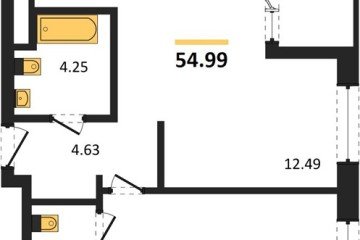 Фото №1: 2-комнатная квартира 54 м² - Краснодар, мкр. жилой квартал Патрики, 