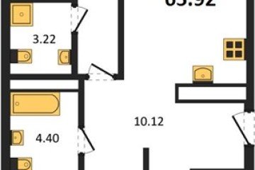Фото №1: 2-комнатная квартира 65 м² - Краснодар, мкр. жилой квартал Патрики, 
