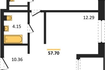 Фото №1: 2-комнатная квартира 57 м² - Краснодар, мкр. жилой квартал Патрики, 