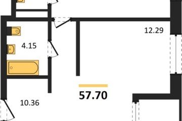 Фото №1: 2-комнатная квартира 57 м² - Краснодар, мкр. жилой квартал Патрики, 