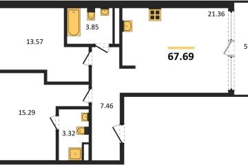 Фото №1: 2-комнатная квартира 67 м² - Краснодар, мкр. жилой квартал Патрики, 