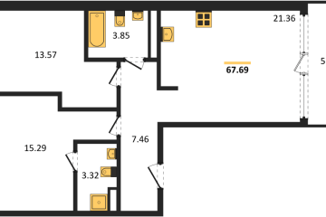 Фото №1: 2-комнатная квартира 67 м² - Краснодар, мкр. жилой квартал Патрики, 