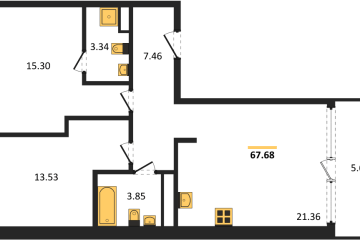Фото №1: 2-комнатная квартира 67 м² - Краснодар, мкр. жилой квартал Патрики, 