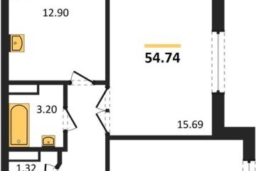 Фото №1: 2-комнатная квартира 54 м² - Краснодар, мкр. Музыкальный, ул. Российская, 257/7лит3