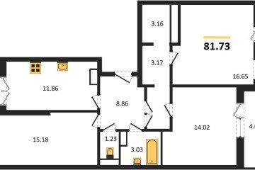 Фото №1: 3-комнатная квартира 81 м² - Краснодар, мкр. Музыкальный, ул. Российская, 257/7