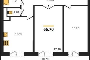 Фото №1: 2-комнатная квартира 68 м² - Краснодар, мкр. 9-й километр, ул. Ярославская, 115лит5
