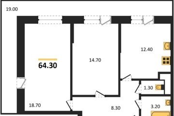 Фото №1: 2-комнатная квартира 65 м² - Краснодар, мкр. 9-й километр, ул. Ярославская, 115лит5