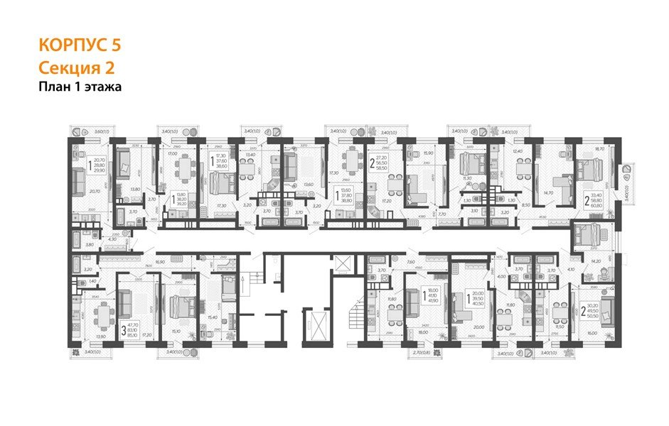 Фото №8: 1-комнатная квартира 42 м² - Краснодар, 9-й километр, ул. Ярославская, 115лит5