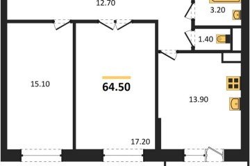 Фото №1: 2-комнатная квартира 65 м² - Краснодар, мкр. 9-й километр, ул. Ярославская, 115лит5
