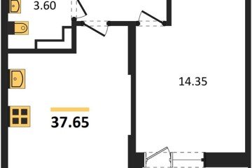 Фото №1: 1-комнатная квартира 37 м² - Краснодар, мкр. Карасунский внутригородской округ, ул. имени Владимира Жириновского