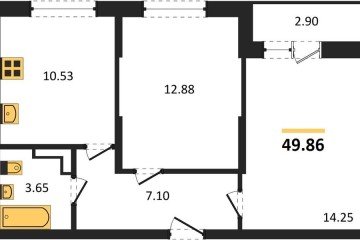 Фото №1: 2-комнатная квартира 49 м² - Краснодар, мкр. Карасунский внутригородской округ, ул. имени Владимира Жириновского