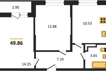Фото №1: 2-комнатная квартира 49 м² - Краснодар, мкр. ЖК Смородина, ул. имени Владимира Жириновского