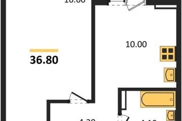 Фото №1: 1-комнатная квартира 36 м² - Краснодар, мкр. Прикубанский внутригородской округ, ул. Героя Владислава Посадского, 17