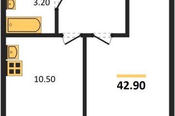 Фото №1: 1-комнатная квартира 42 м² - Краснодар, мкр. Прикубанский внутригородской округ, ул. Героя Владислава Посадского, 17