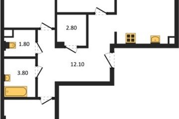 Фото №1: 3-комнатная квартира 79 м² - Краснодар, мкр. Прикубанский внутригородской округ, ул. Круговая, 4/1