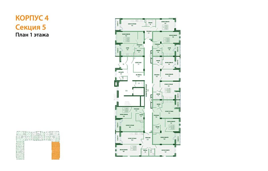 Фото №8: 2-комнатная квартира 64 м² - Краснодар, Фестивальный, мкр. Прикубанский внутригородской округ, ул. Круговая, 4/1