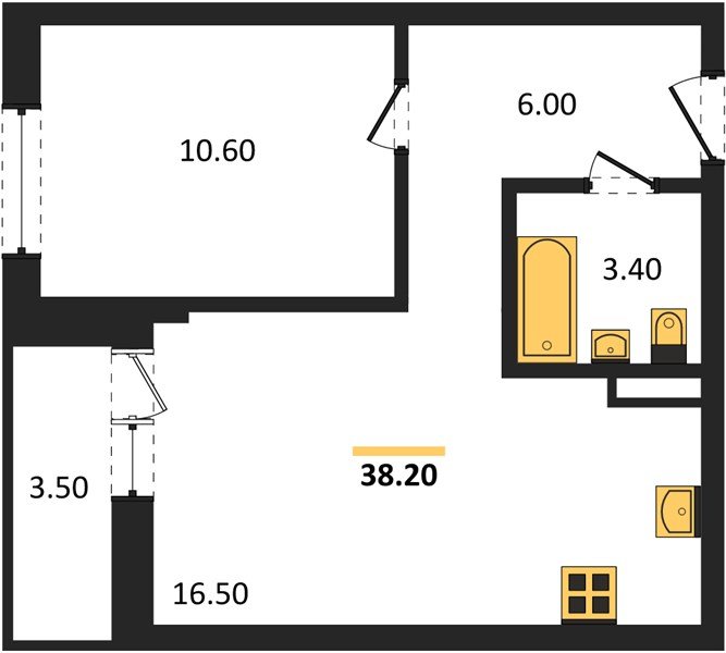 Фото №1: 1-комнатная квартира 39 м² - Краснодар, Фестивальный, мкр. Прикубанский внутригородской округ, ул. Круговая, 4/1