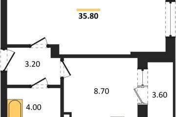 Фото №1: 1-комнатная квартира 36 м² - Краснодар, мкр. Прикубанский внутригородской округ, ул. Круговая, 4/1