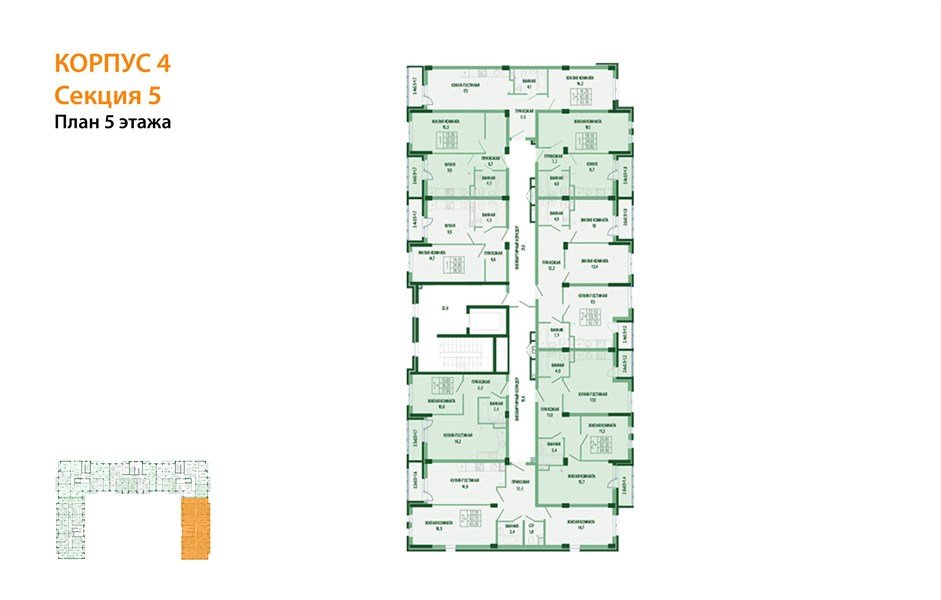 Фото №8: 2-комнатная квартира 64 м² - Краснодар, Фестивальный, мкр. Прикубанский внутригородской округ, ул. Круговая, 4/1