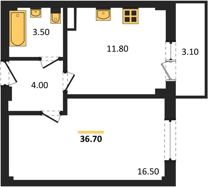 Фото №1: 1-комнатная квартира 37 м² - Краснодар, Фестивальный, мкр. Прикубанский внутригородской округ, ул. Круговая, 4/1