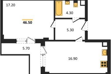 Фото №1: 1-комнатная квартира 47 м² - Краснодар, мкр. Прикубанский внутригородской округ, ул. Круговая, 4/1