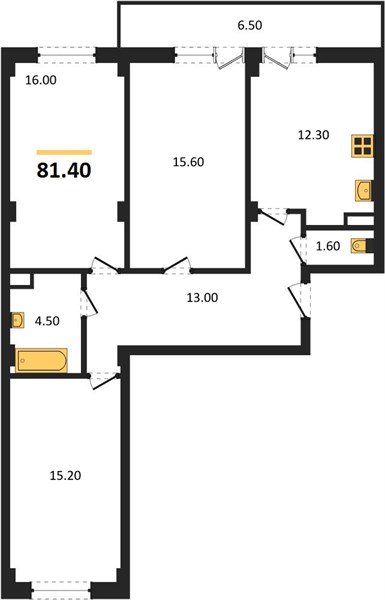 Фото №1: 3-комнатная квартира 83 м² - Краснодар, Фестивальный, мкр. Прикубанский внутригородской округ, ул. Круговая, 4/1