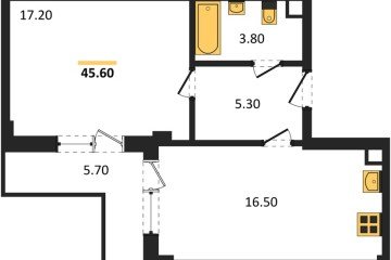 Фото №1: 1-комнатная квартира 46 м² - Краснодар, мкр. Фестивальный, ул. Круговая, 4/1