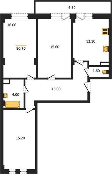 Фото №1: 3-комнатная квартира 81 м² - Краснодар, Фестивальный, ул. Круговая, 4/1