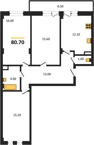 Фото №1: 3-комнатная квартира 82 м² - Краснодар, Фестивальный, мкр. Прикубанский внутригородской округ, ул. Круговая, 4/1