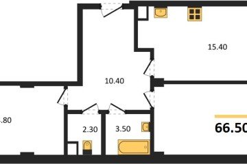 Фото №1: 2-комнатная квартира 68 м² - Краснодар, мкр. Фестивальный, ул. Круговая, 4/1
