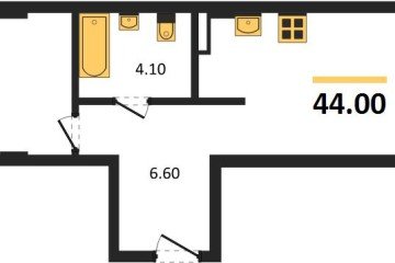 Фото №1: 1-комнатная квартира 44 м² - Краснодар, мкр. Фестивальный, ул. Круговая, 4/1