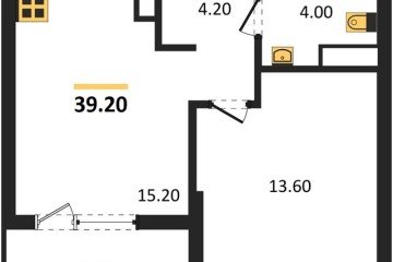 Фото №1: 1-комнатная квартира 39 м² - Краснодар, мкр. Карасунский внутригородской округ, ул. Виктора Казанцева, 1.3лит1