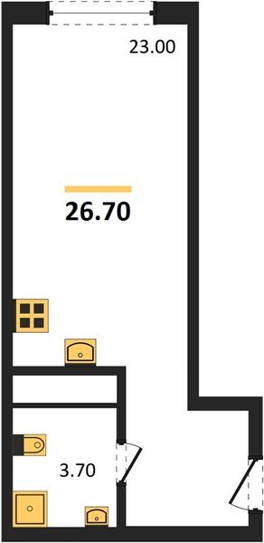 Фото №1: Студия 26 м² - Краснодар, мкр. Карасунский внутригородской округ, ул. Виктора Казанцева, 1.3лит1