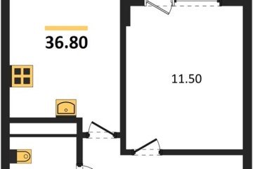 Фото №1: 1-комнатная квартира 36 м² - Краснодар, мкр. Карасунский внутригородской округ, ул. Виктора Казанцева, 1.3лит1