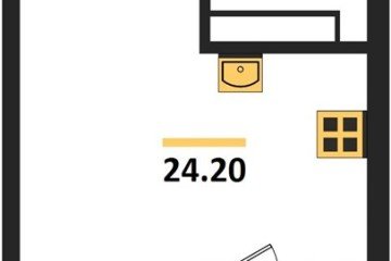 Фото №1: Студия 24 м² - Краснодар, мкр. Карасунский внутригородской округ, ул. Виктора Казанцева, 1.3лит1