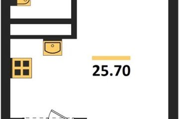 Фото №1: Студия 25 м² - Краснодар, мкр. Карасунский внутригородской округ, 