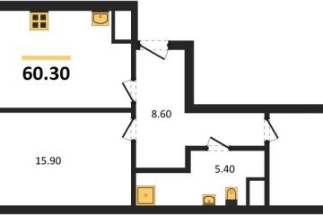 Фото №1: 2-комнатная квартира 60 м² - Краснодар, мкр. Карасунский внутригородской округ, ул. Виктора Казанцева, 1.3лит2