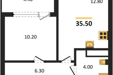 Фото №1: 1-комнатная квартира 35 м² - Краснодар, мкр. Карасунский внутригородской округ, ул. Виктора Казанцева, 1.3лит2