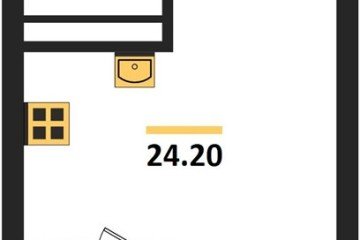 Фото №1: Студия 24 м² - Краснодар, мкр. Карасунский внутригородской округ, ул. Виктора Казанцева, 1.3лит2