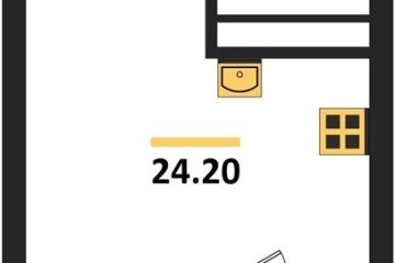 Фото №1: Студия 24 м² - Краснодар, мкр. Карасунский внутригородской округ, ул. Виктора Казанцева, 1.3лит2
