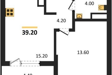 Фото №1: 1-комнатная квартира 39 м² - Краснодар, мкр. Карасунский внутригородской округ, ул. Виктора Казанцева, 1.3лит2