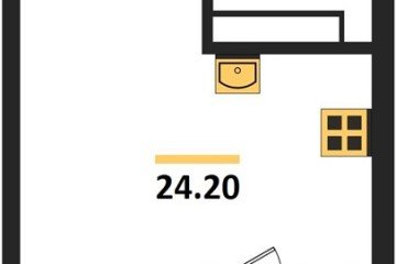 Фото №1: Студия 24 м² - Краснодар, мкр. Карасунский внутригородской округ, ул. Виктора Казанцева, 1.3лит2