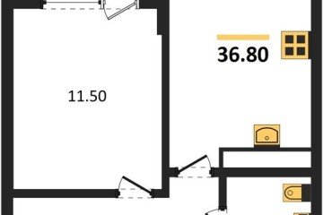 Фото №1: 1-комнатная квартира 36 м² - Краснодар, мкр. Карасунский внутригородской округ, ул. Виктора Казанцева, 1.3лит2